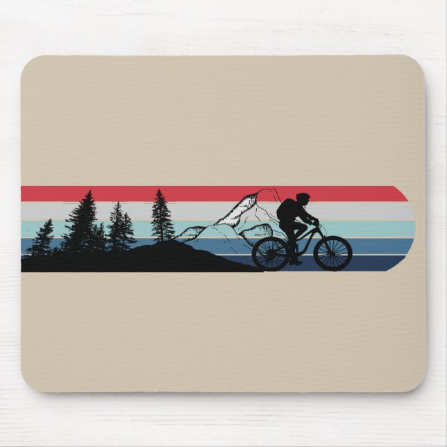Mountain biking enthusiast mouse mat (Front)