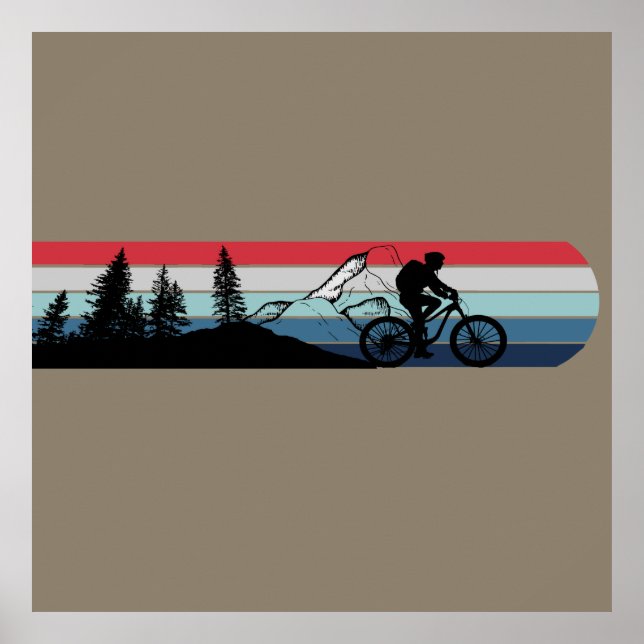 Mountain biking enthusiast poster (Front)