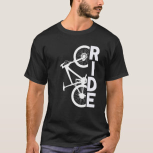 Mountain Biking for Men Ride Vertical Graphic T-Shirt