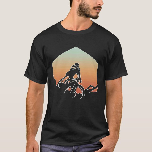 Mountain Biking For Men Women MTB Mountain Biker   T-Shirt (Front)