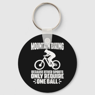 Mountain Biking Funny Sporting Cyclists _1 Key Ring