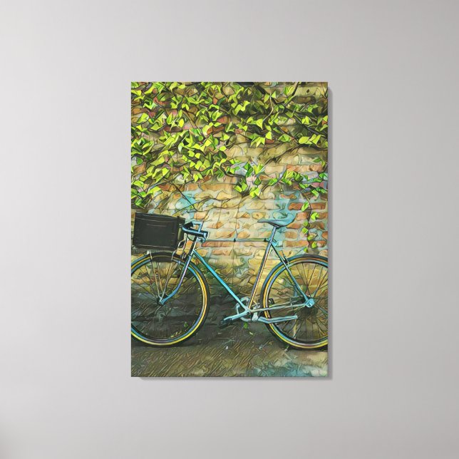 Mountain biking gift canvas print (Front)