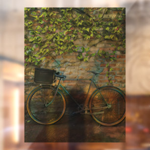Mountain biking gift window cling