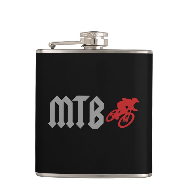 Mountain Biking Hip Flask (Front)