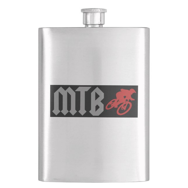 Mountain Biking Hip Flask (Front)