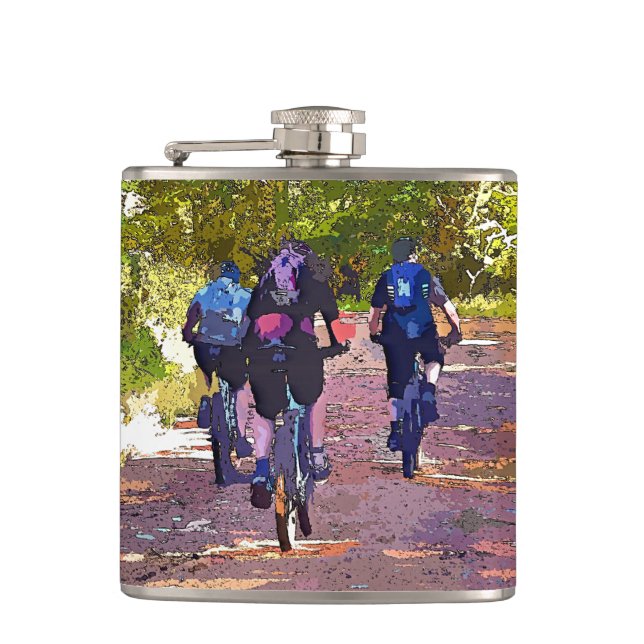 MOUNTAIN BIKING HIP FLASK (Front)