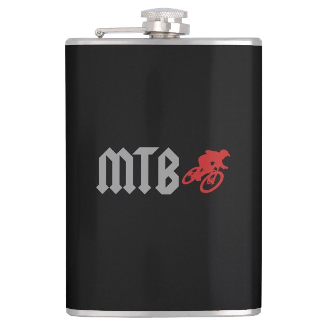 Mountain Biking Hip Flask (Front)