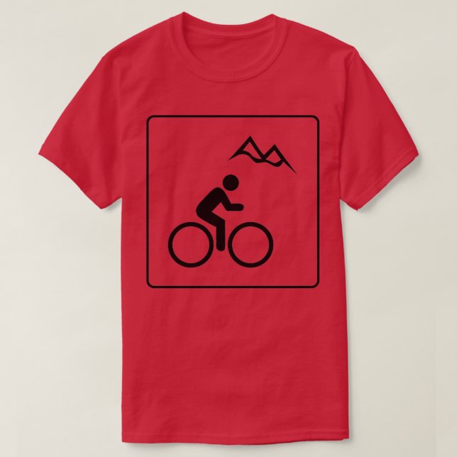 Mountain Biking Icon 1 T-Shirt (Design Front)