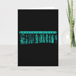 Mountain Biking In The Forrest Card