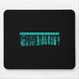 Mountain Biking In The Forrest Mouse Mat