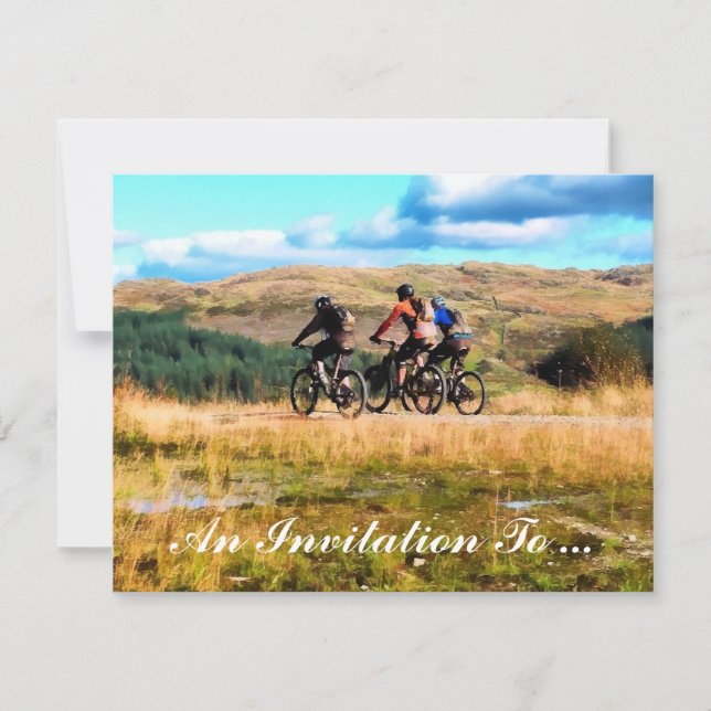 MOUNTAIN BIKING INVITATION (Front)