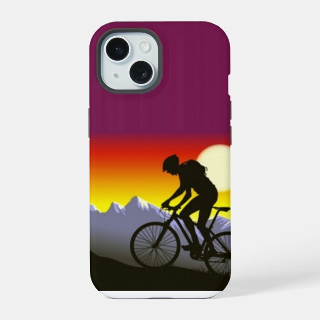 Mountain Biking - iPhone 15 Case (Back)