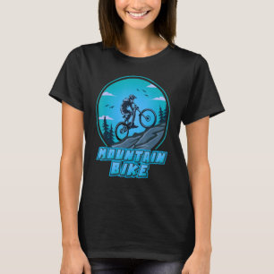 Mountain Biking It Never Gets Easier Downhill Moun T-Shirt
