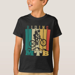 Mountain Biking It Never Gets Easier Downhill Moun T-Shirt