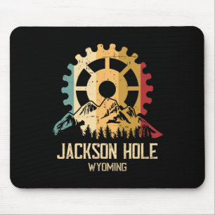 Mountain Biking Jackson Hole Wyoming Mouse Mat