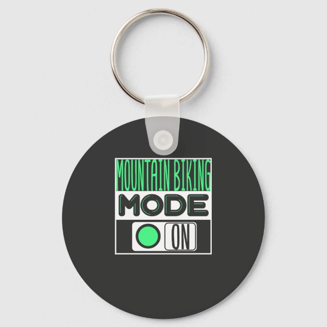 Mountain Biking Key Ring (Front)