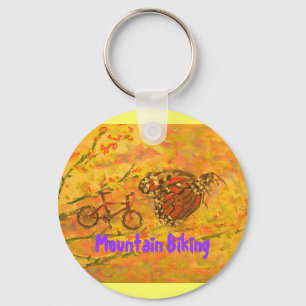Mountain Biking Key Ring