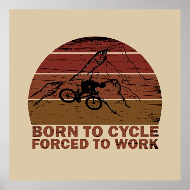 mountain biking lovers poster (Front)