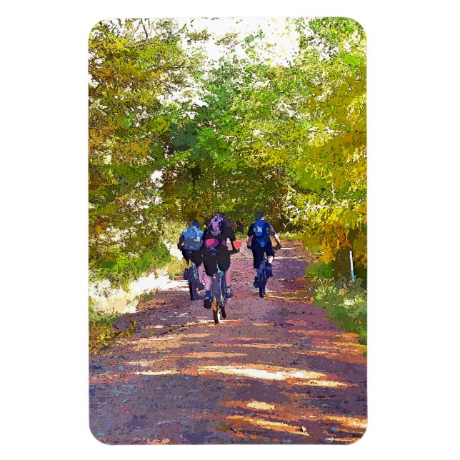 MOUNTAIN BIKING MAGNET (Vertical)