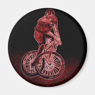 Mountain Biking Magnet