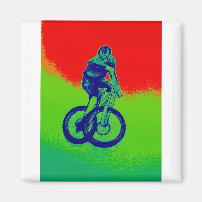 Mountain Biking Magnet (Front)
