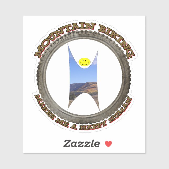 Mountain Biking Makes Me A Happy Human (Sheet)