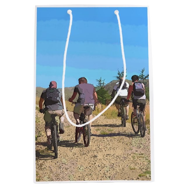 MOUNTAIN BIKING MEDIUM GIFT BAG (Front)