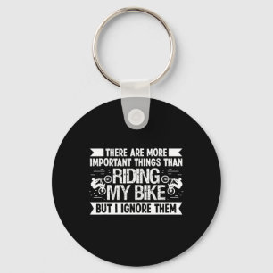Mountain Biking Men Women Key Ring