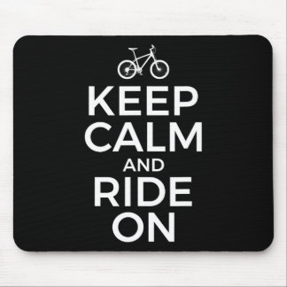 Mountain Biking, Mountain Biker, Keep Calm And Rid Mouse Mat