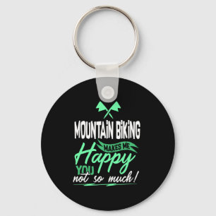 Mountain Biking Mountain Biker Key Ring