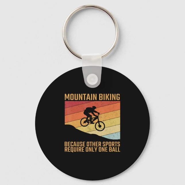 mountain biking mountainbike mtb offroad key ring (Front)