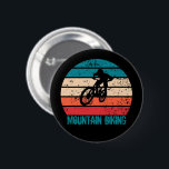 Mountain biking MTB 6 Cm Round Badge<br><div class="desc">Enjoy bike riding with this downhill mountain biking graphic design, featuring amazing typography and lettering. It is perfect for any cycling enthusiast and can serve as a thoughtful birthday or Christmas gift for your best friend, a relative, a boyfriend, or a girlfriend who loves freeride mountain biking! This design suits...</div>