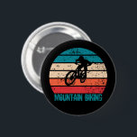Mountain biking MTB 6 Cm Round Badge<br><div class="desc">Enjoy bike riding with this downhill mountain biking graphic design, featuring amazing typography and lettering. It is perfect for any cycling enthusiast and can serve as a thoughtful birthday or Christmas gift for your best friend, a relative, a boyfriend, or a girlfriend who loves freeride mountain biking! This design suits...</div>