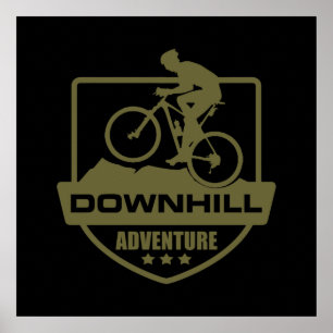 Mountain Biking MTB Downhill Poster