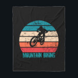 Mountain biking MTB Fleece Blanket<br><div class="desc">Enjoy bike riding with this downhill mountain biking graphic design, featuring amazing typography and lettering. It is perfect for any cycling enthusiast and can serve as a thoughtful birthday or Christmas gift for your best friend, a relative, a boyfriend, or a girlfriend who loves freeride mountain biking! This design suits...</div>