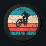 Mountain biking MTB Magnet<br><div class="desc">Enjoy bike riding with this downhill mountain biking graphic design, featuring amazing typography and lettering. It is perfect for any cycling enthusiast and can serve as a thoughtful birthday or Christmas gift for your best friend, a relative, a boyfriend, or a girlfriend who loves freeride mountain biking! This design suits...</div>