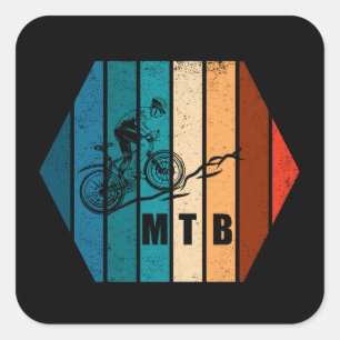 Mountain biking MTB Square Sticker