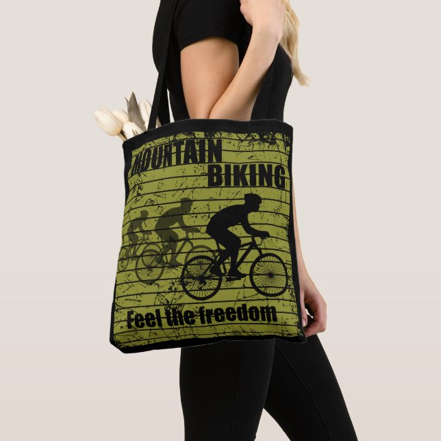 Mountain biking MTB Tote Bag (Close Up)
