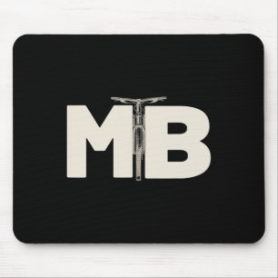Mountain Biking Mtb Trail Bike Creative Initials D Mouse Mat