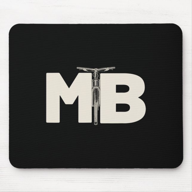 Mountain Biking Mtb Trail Bike Creative Initials D Mouse Mat (Front)
