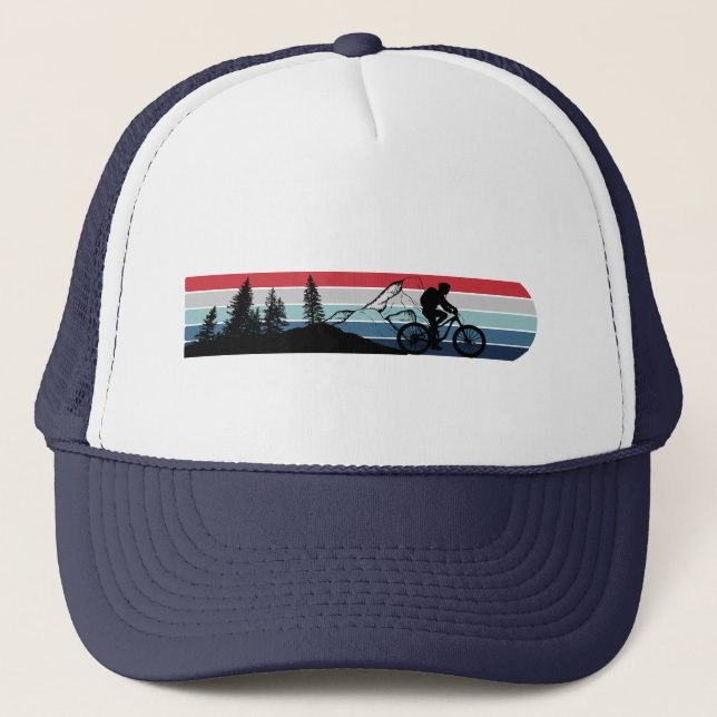 Mountain biking mtbdesign trucker hat (Front)