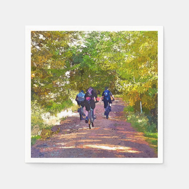 MOUNTAIN BIKING NAPKIN (Front)