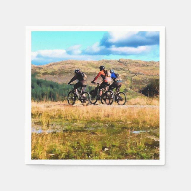 MOUNTAIN BIKING NAPKIN (Front)