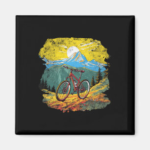 Mountain Biking On A Sunny Day Magnet