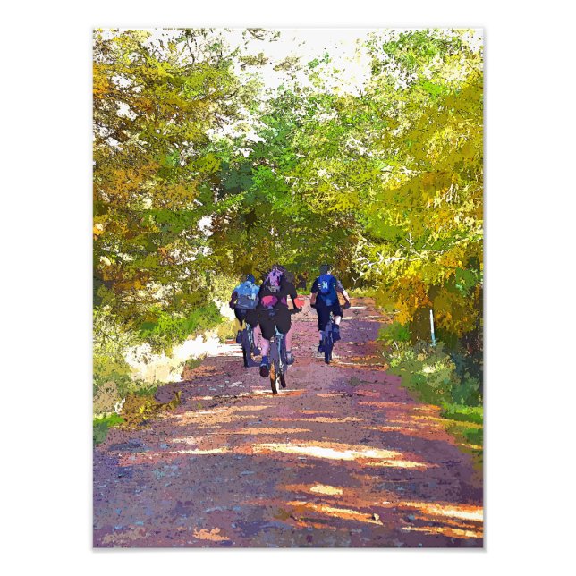 MOUNTAIN BIKING PHOTO PRINT (Front)