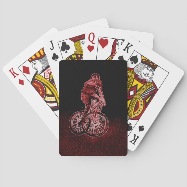 Mountain Biking Playing Cards (Back)