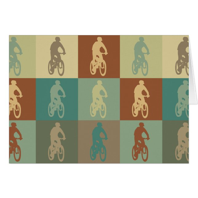 Mountain Biking Pop Art (Front Horizontal)