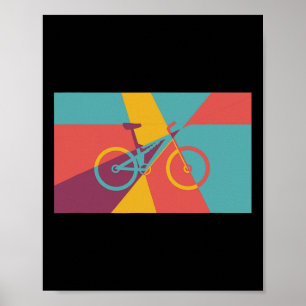 Mountain Biking Pop Art Effect Mtb Fully Poster