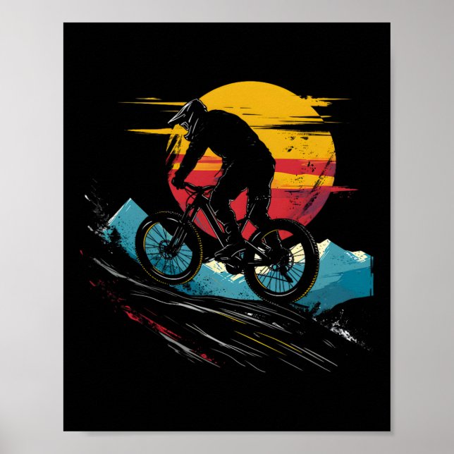 Mountain Biking Portrait Outdoor Sports _1  Poster (Front)