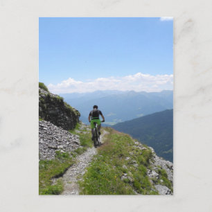 Mountain Biking Postcard